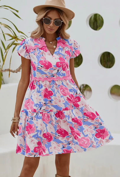 Floral Flutter Dress