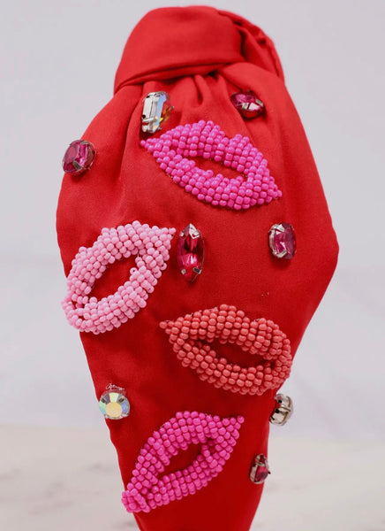 Pucker Up Headband - Red