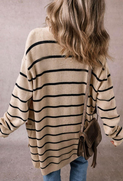 Tan and Black Cardigan