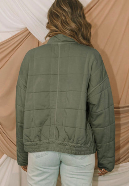 Olive Puffer Jacket