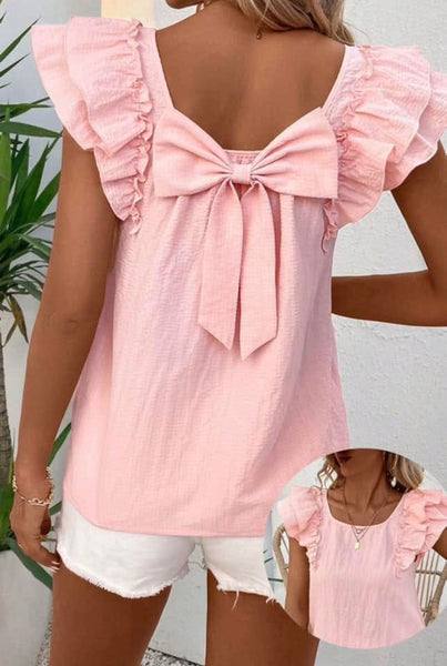 Pink Bow Top