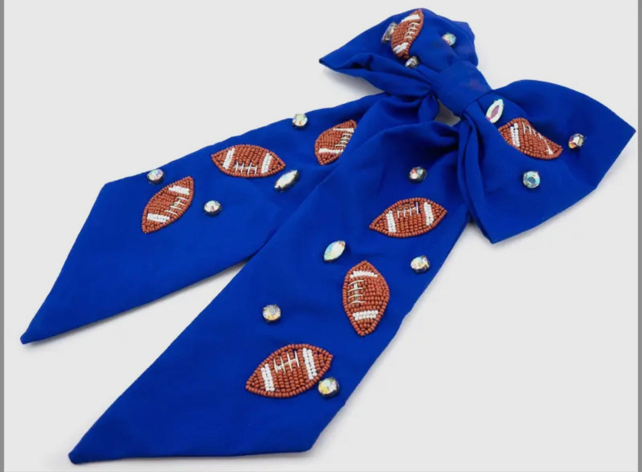 Football Hair Bow