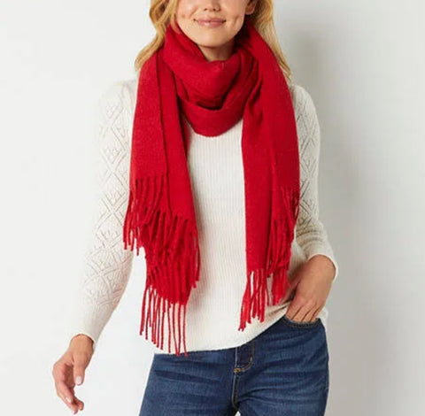 Red Pashmina Scarf