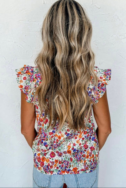 Sleeveless Floral Tank